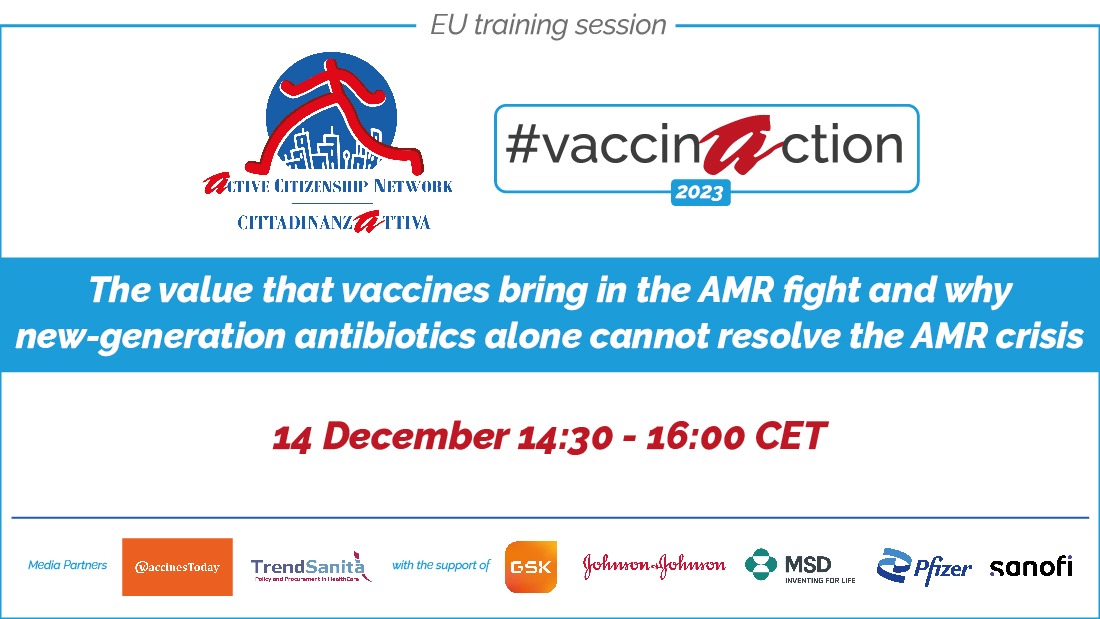 activecitnet's tweet photo. 🌐 Join us for an insightful training webinar on the critical link between vaccines and Antimicrobial Resistance (AMR) with 🎓Prof. Adam Cunningham! 🗓️ Date: 14 Dec 2023 ⏰ Time: 14:30 CET
 🌐 Register now: [https://t.co/6iRMf3lZSi] #Vaccines #AMR #Healthcare 🩺 https://t.co/FA64k7eoAv