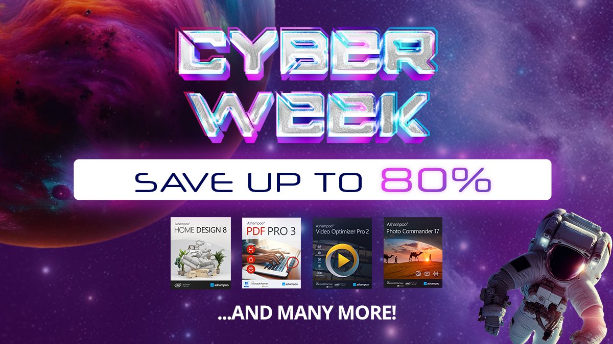 It's CYBER WEEK! 💥☄️
Dive into our Cyber Week deals and save up to 80% bit.ly/40PISBg