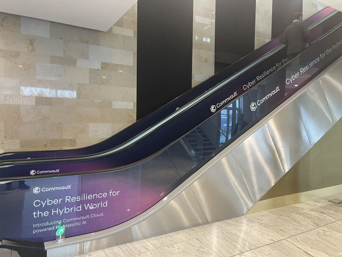 datamarcymarc's tweet photo. @Commvault ride the Commvault Cloud elevator to #GartnerIO in London and head to our stand…and find out more about how cyber resilience is at the heart of what we do❤️ https://t.co/rdjiErMgkQ