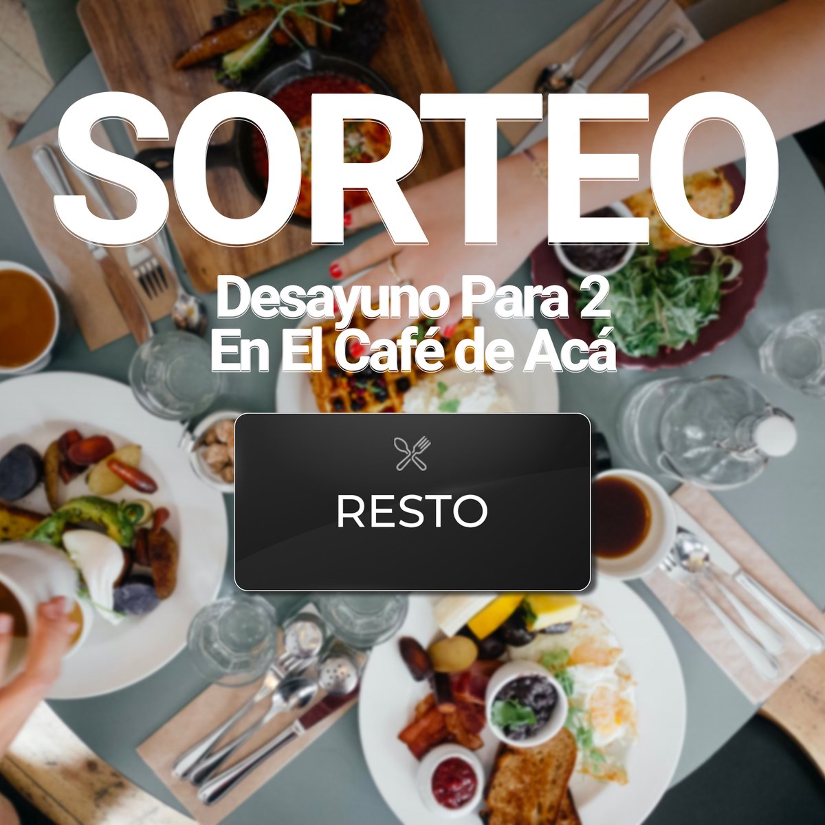 ¡Ya llega el sorteo en El Café de Acá! 🧇☕️

Ganate el vale para 2:
1️⃣ Seguinos <a href="/RestoPy/">Resto</a>
2️⃣ Dale Rt y Mg
3️⃣ @ al que te va a acompañar (mientras más personas, más posibilidades tenés)

#RestoPy