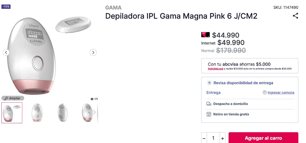 Ipl gama clearance