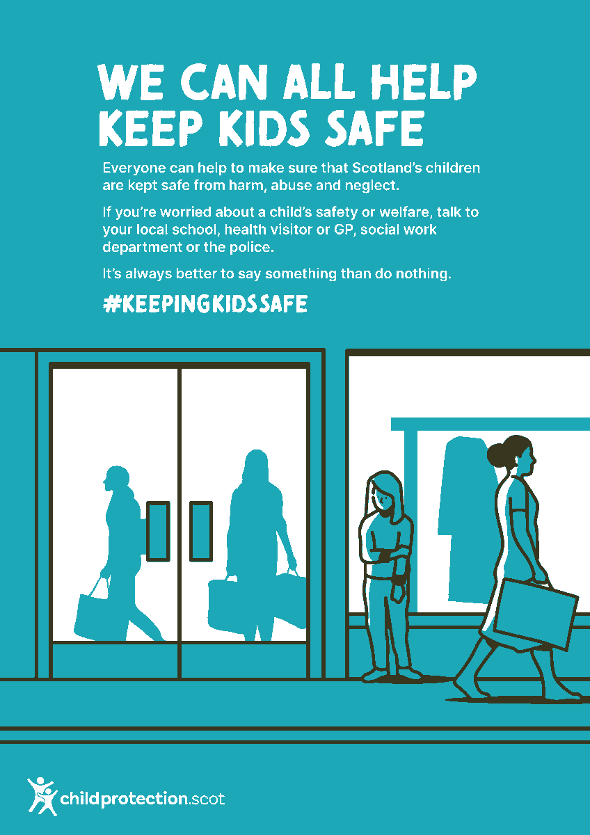 Keeping Kids Safe is everyone’s business.

For more information
west-dunbarton.gov.uk/health-social-…
or
childprotection.scot

#KeepingKidsSafe