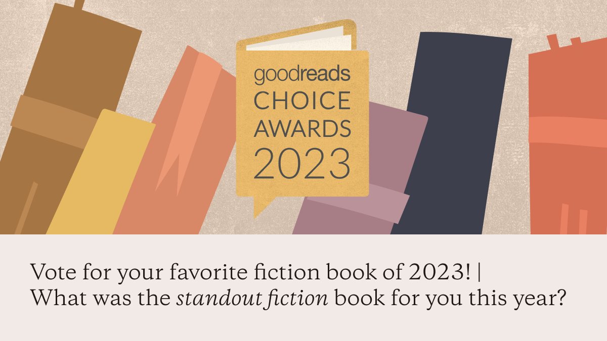 These stories may be fictional, but your love for them is very real! Vote for your favorite fiction novel during the 2023 #GoodreadsChoice Awards to help your pick make it to the Final Round!

goodreads.com/choiceawards/b…