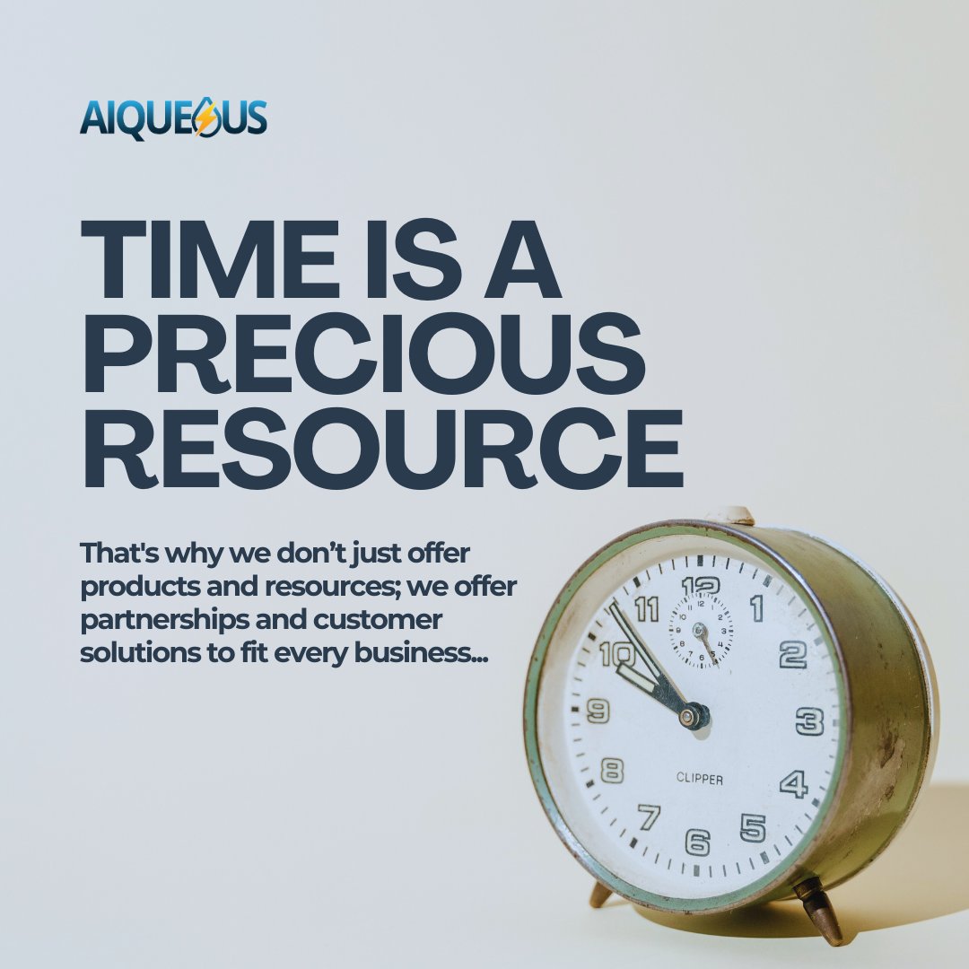 ⏳ Time is a precious resource and we understand that more than most! Discover the difference through our comprehensive solutions that are designed to meet the demands of today &amp; tomorrow! We offer partnerships &amp; customized solutions to fit every business need. Contact us today.