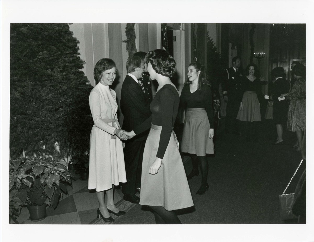 We are saddened to hear of the passing of former First Lady Rosalynn Carter. 

In 1977, she welcomed <a href="/cuamusicdramart/">The Rome School of Music, Drama, and Art</a> students and Fr. Gilbert Hartke to the White House Christmas Party.