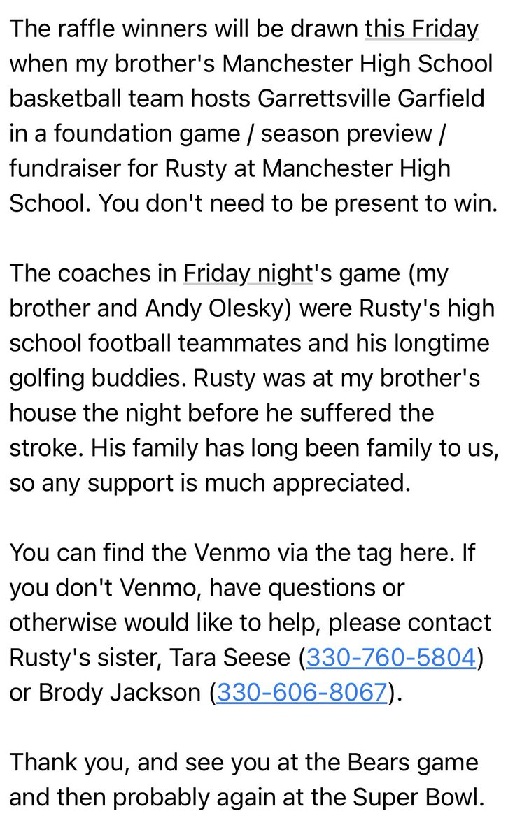 A quick ask for a good friend — and a great chance for you to win really good Browns tickets by buying $10 raffle tickets
