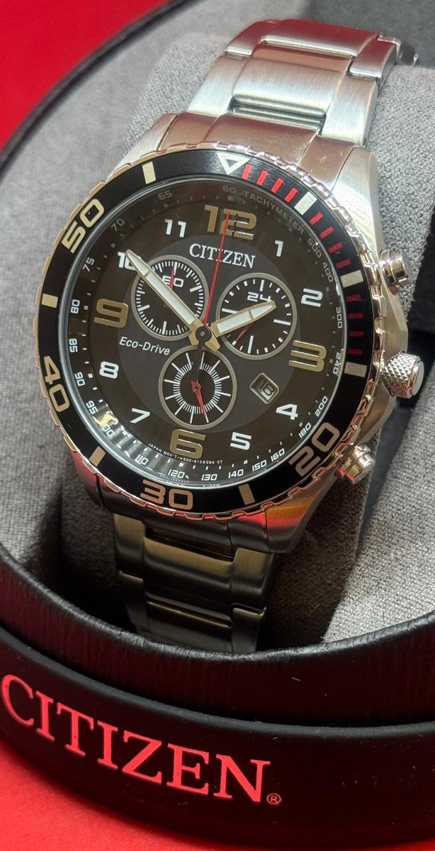 AlsalWatches's tweet photo. (SALE 50% OFF)
Was: £329.00
Now: 164.50

A lovely Gents citizen Chronograph Eco-Drive, three Sub Dials, stainless steel bracelet, Luminous hands with a black dial. 
Water Resistant 100m - 42mm width case.

#citizen #citizenwatch #centrallondon #strand #ecodrive #mens #menswatches https://t.co/apvh4ZYwB1