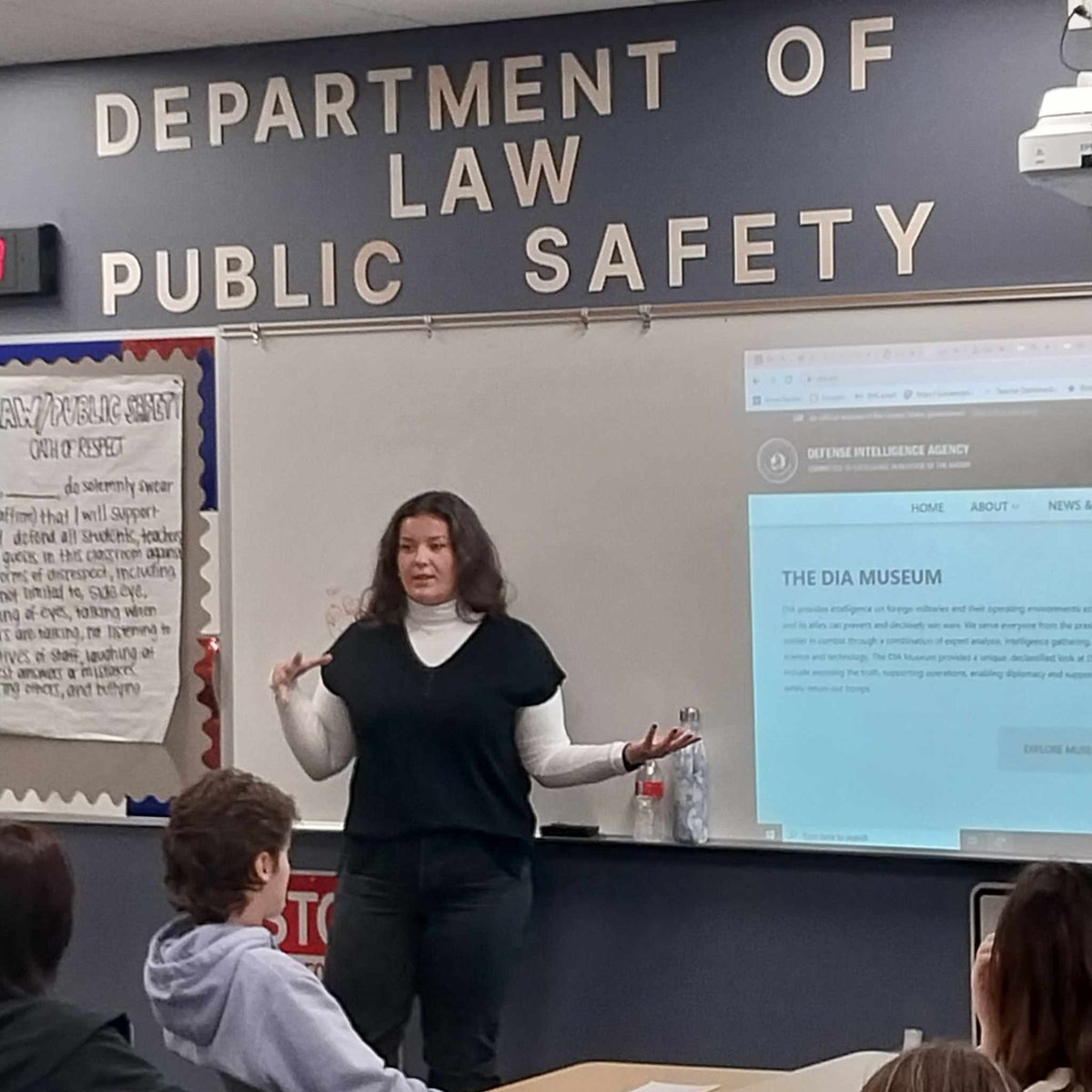 Timothy Bussineau (@timothyhhp) on Twitter photo Incredible way to start the week!!! RHS 2016 Alum Jenny Forro who is an analyst for the Defense Intelligence Agency spoke to Law Practice students. She stressed the value of writing, internships, collaboration, presenting and use of graphics in her job <a href="/RomeoHHP/">Health Human & Public Service Academy At Romeo</a> <a href="/RomeoHighSchool/">RomeoHighSchool</a> Incredible way to start the week!!! RHS 2016 Alum Jenny Forro who is an analyst for the Defense Intelligence Agency spoke to Law Practice students. She stressed the value of writing, internships, collaboration, presenting and use of graphics in her job <a href="/RomeoHHP/">Health Human & Public Service Academy At Romeo</a> <a href="/RomeoHighSchool/">RomeoHighSchool</a>
