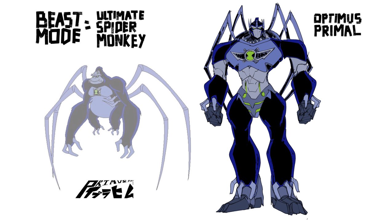 Optimus Primal as Ultimate Spider Monkey
-
#transformers #characterdesign #myart #conceptdesign #transformersart #transformersfan #optimusprimal #beastwars #riseofthebeasts #ben10omniverse #beastmode #transformersredesign #maximal #transformersidw #ben10 #ben10ultimatealien