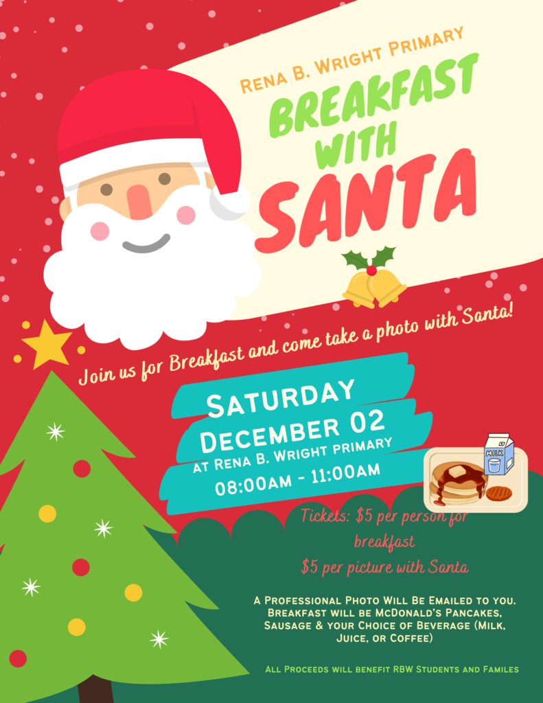 RBWTinyTigers's tweet image. Santa Breakfast time is almost here!  Mark your calendar for Saturday, Dec. 2nd 8a.m.-11:00 a.m. Tickets are available starting Monday, Nov. 28th until Dec. 1st.