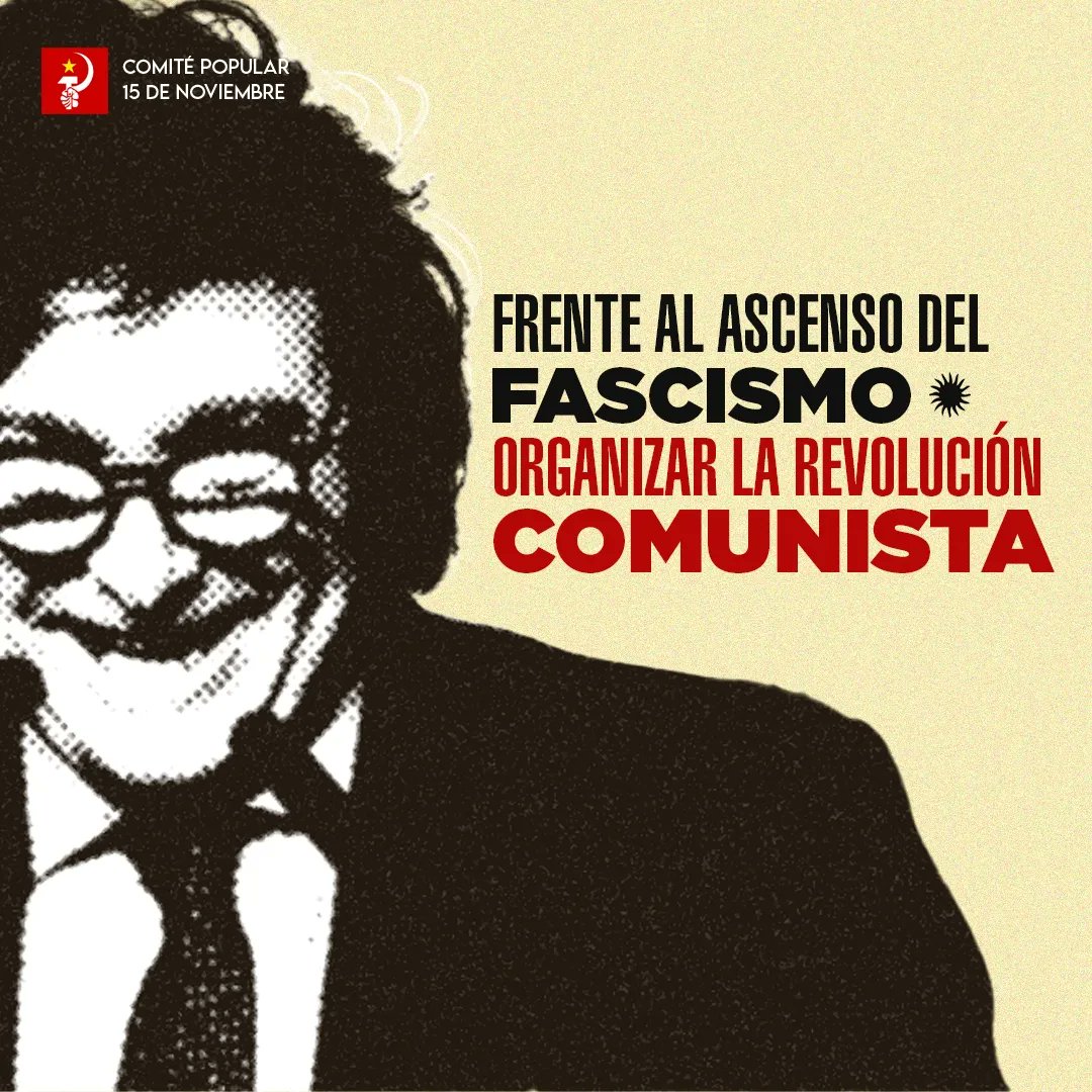 ⭕ *Comunicado || Frente al ascenso del fascismo, organizar la revolución comunista* Hoy el pueblo argentino, los comunistas y revolucionarios deben cerrar filas para enfrentar al fascista Milei y su régimen de terror. 🧵⤵️ #MileiPresidente #MileiPresidente2023 #Milei2023