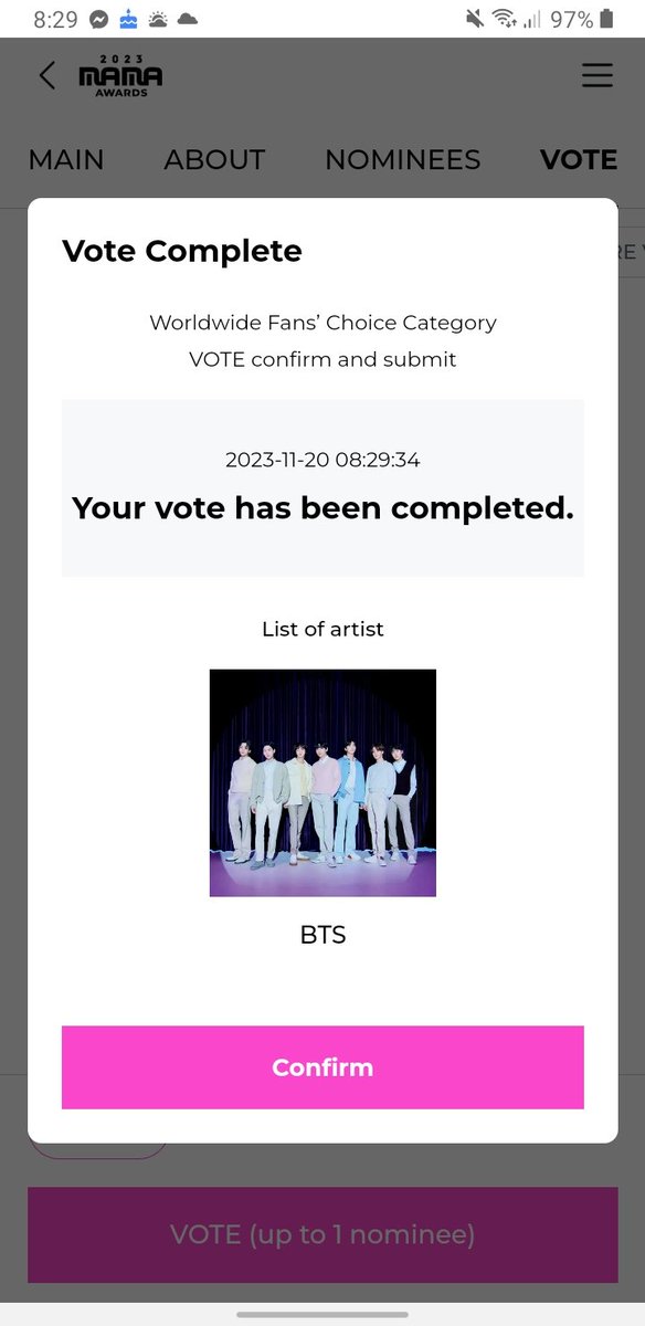 YA VOTARON????Faltan solo 20 minutos para que cierre la votación, así que corranle a votar a la app y luego a Spotify. 🏃🏻‍♀️