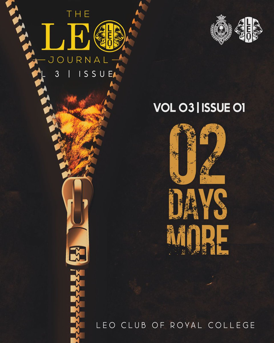 RCLEOCLUB's tweet photo. _*2 Day More...*_

Get ready to dive into the latest edition of The Leo Journal! Brace yourself for an unparalleled reading experience as we unfold stories, insights, and more! 

#TheLeoJournal 
#LCRC https://t.co/pW8Zpqmv8k