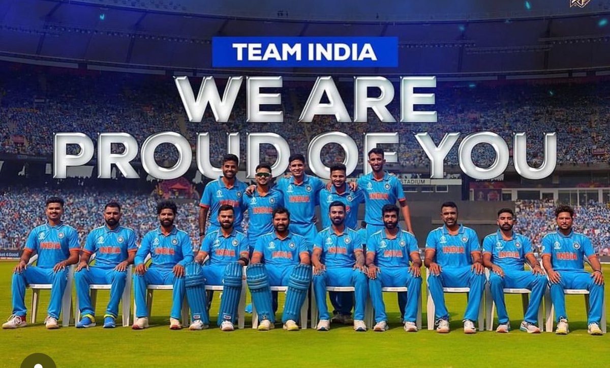 vasantpujari's tweet photo. We may have lost the World cup but one thing is for sure that you all won our hearts ❤️ Next Time come back even more stronger 💪 https://t.co/sGlOPqatt1