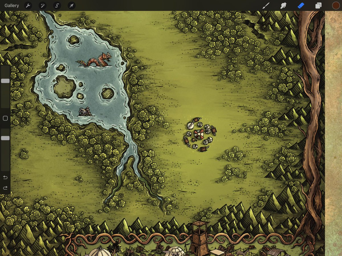 roadtorivendell's tweet photo. Wayfarer: Nomadic Realms için çizdiğin Degon Valley haritası https://t.co/IYCVVwKatn