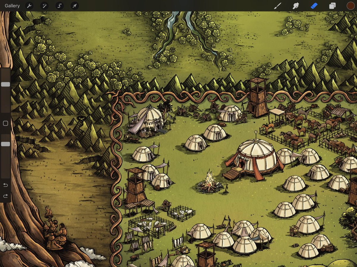 roadtorivendell's tweet photo. Wayfarer: Nomadic Realms için çizdiğin Degon Valley haritası https://t.co/IYCVVwKatn