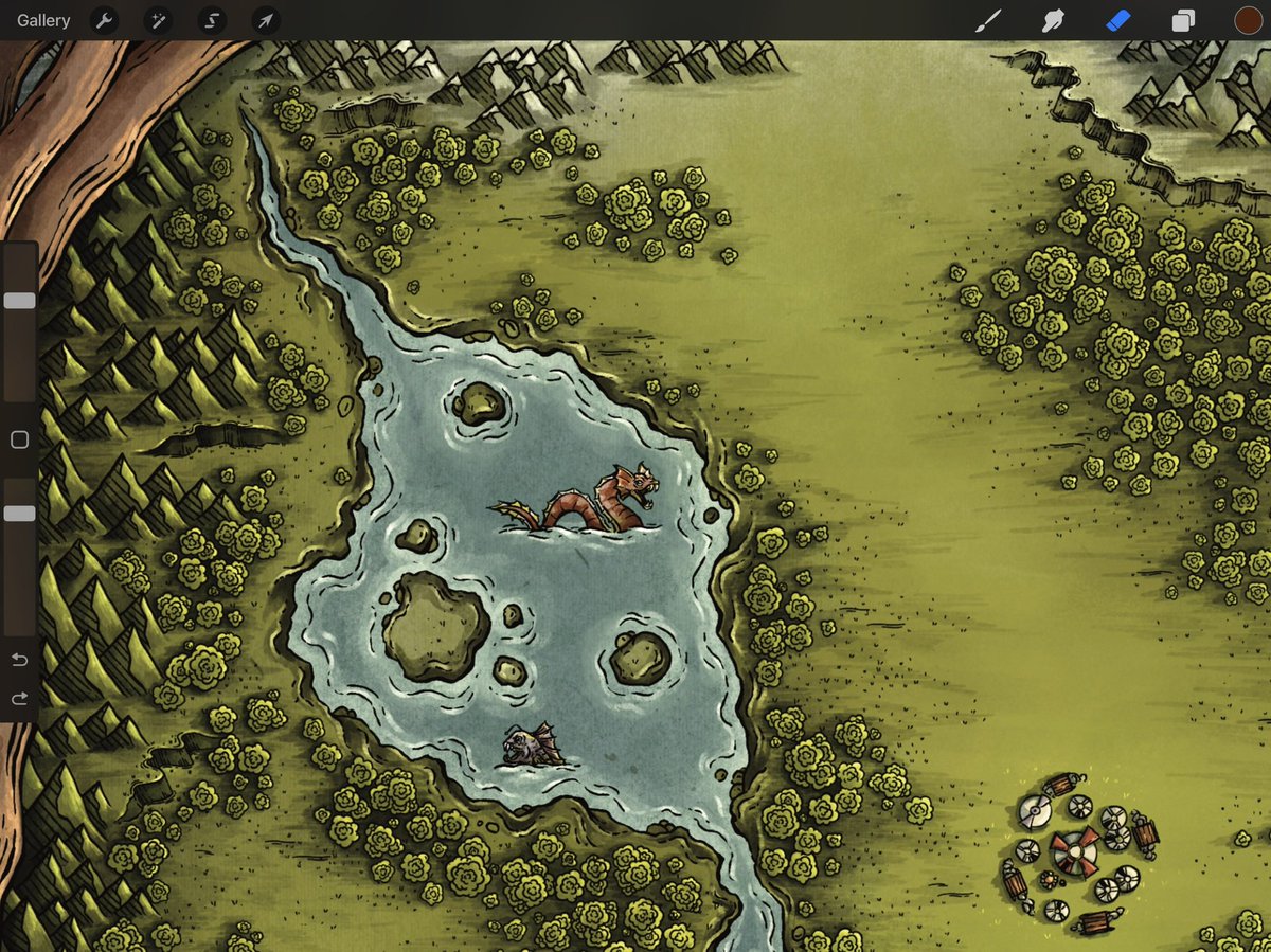roadtorivendell's tweet photo. Wayfarer: Nomadic Realms için çizdiğin Degon Valley haritası https://t.co/IYCVVwKatn