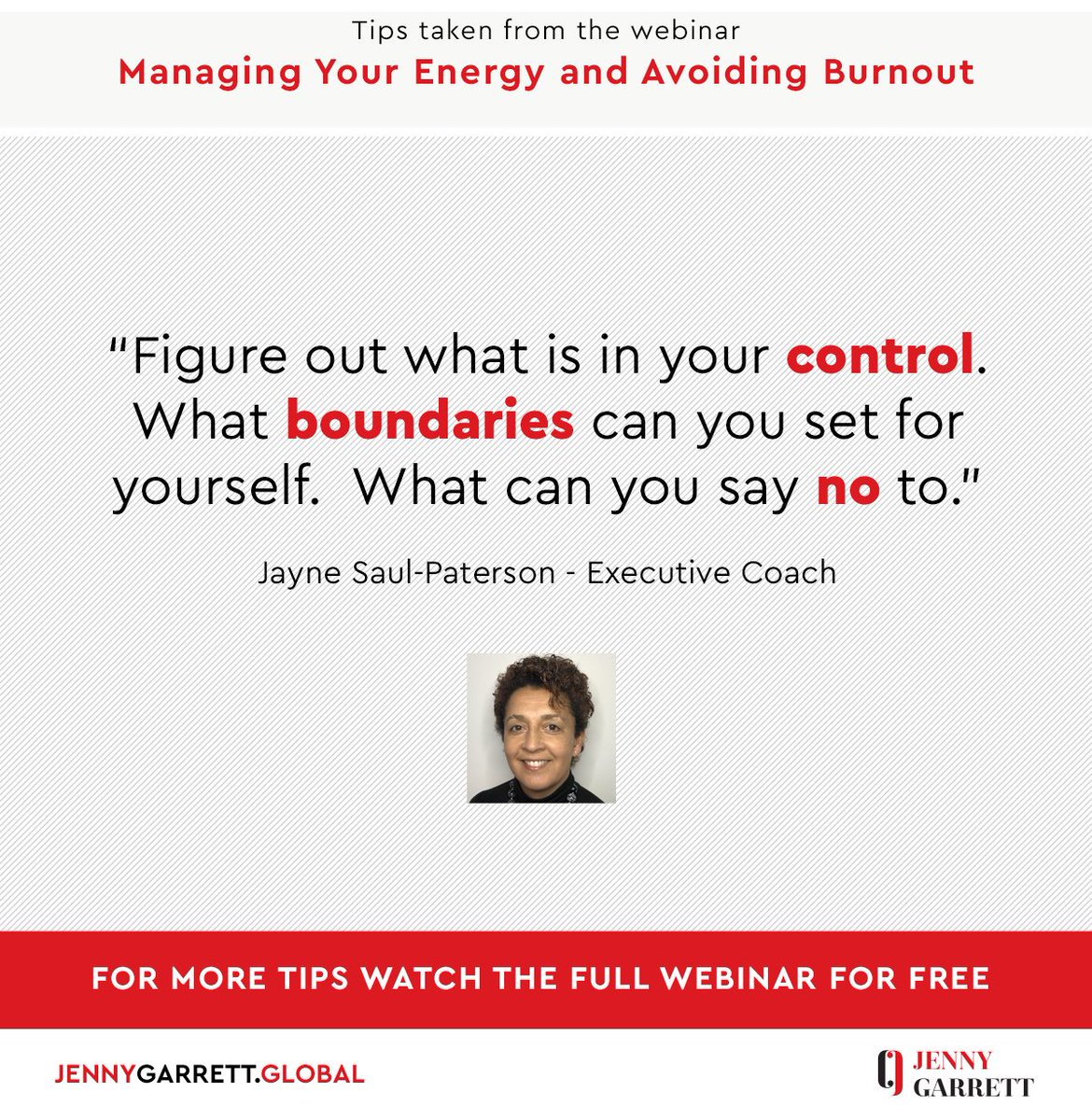 JenniferGarrett's tweet photo. Tap into your true potential without burning out! 🧠💪 Watch this enlightening webinar featuring @doorswillopen on 'Managing Your Energy'.Learn how to avoid burnout and bounce back even stronger if you ever experience it. Watch now 👉 https://t.co/s0gafPAPUs 
#burnoutprevention https://t.co/EWLjhx3nyZ