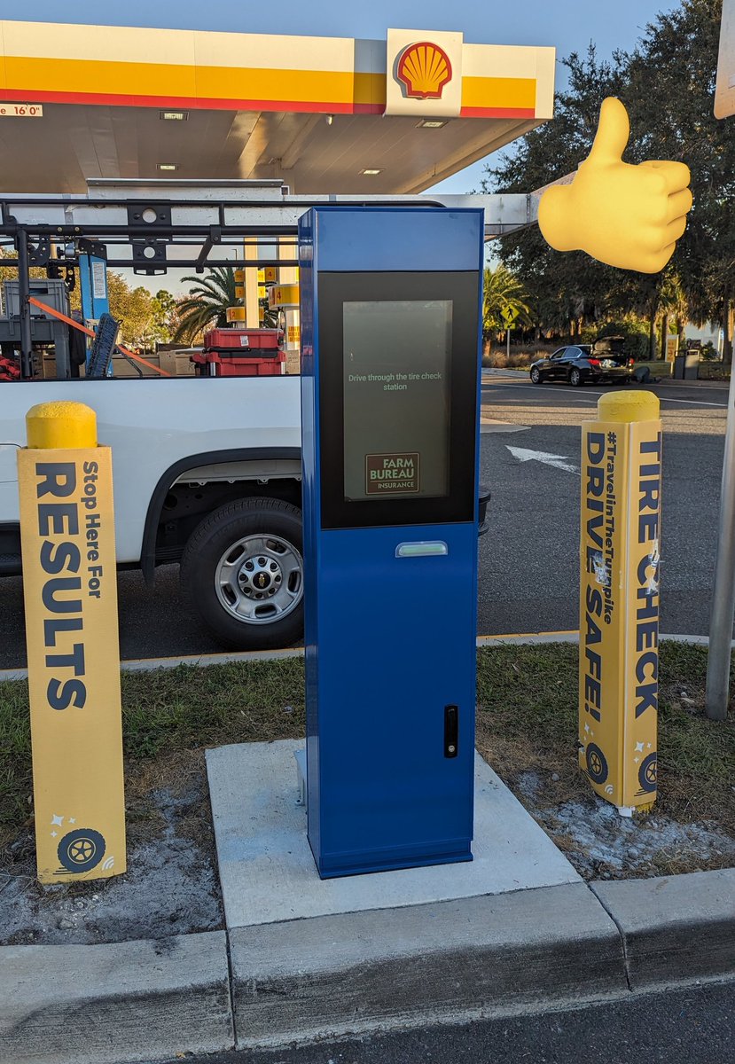 Another successful install of <a href="/conceptkiosk/">Conceptkiosk</a> Flexi outdoor kiosks for <a href="/WheelRight/">robin wheelright</a> tire check system and @my_fdot