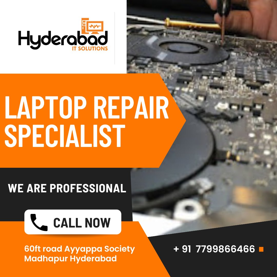 ItHyderabad's tweet photo. Hyderabad it Solutions  is one of the leading Laptop Repair in Madhapur Hyderabad . We are here to help you with any kind of Laptop problems. Our main motive is to provide services to our clients in an affordable price. If you are facing any laptop issues you can contact us. https://t.co/ZazCZ4ANKT