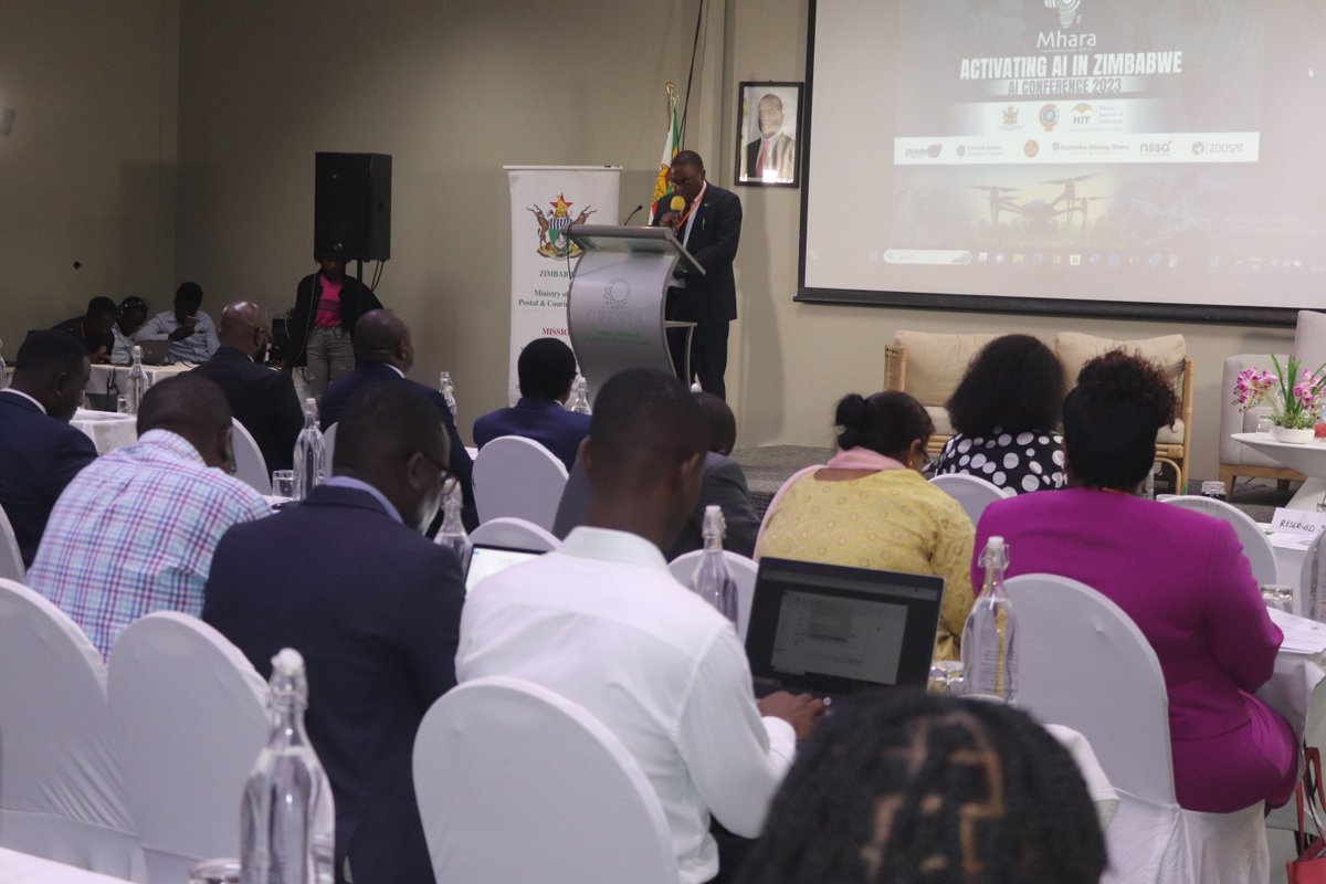 Mhara_Holdings's tweet photo. 📢Highlights from the recently held 1st Edition of the #ActivatingAI in Zimbabwe Conference, where participants learned from keynote presentations & engaged in interactive Q&A sessions!
There's still so much to learn & do regarding #AI in Zim. Stay tuned for more initiatives! https://t.co/8fCKlnBOTM