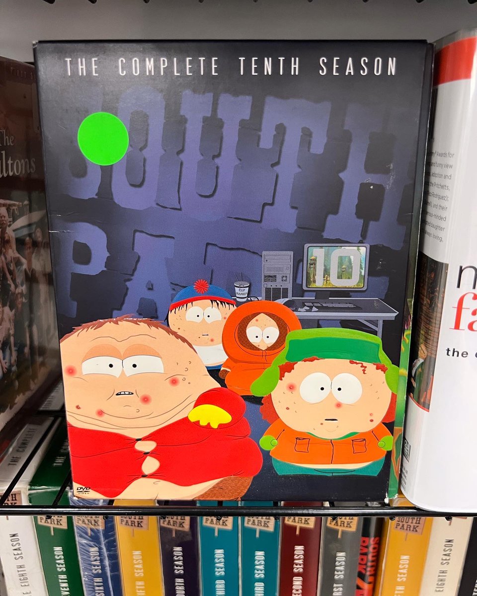 Which TV shows do you enjoy? We have a ton in stock and even more being added at the store! Check out some of the South Park ones! #southpark #tvseries #tvshow #comedycentral #comedy #movies #retroreplaybelair #maryland #shoplocal #gamestore #videogames #funny #cartoons #dvd