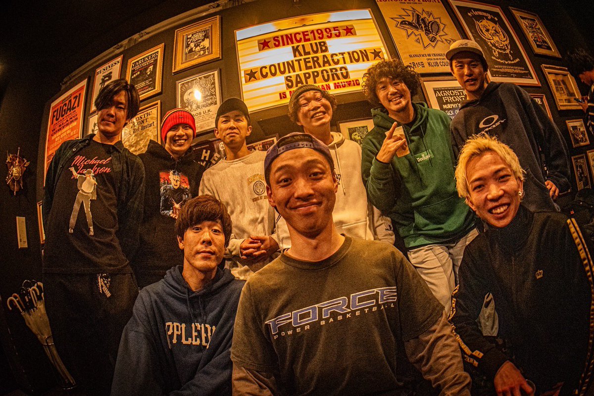 stuckinlife_'s tweet photo. 2023.11.19 sun. 札幌 KLUB COUNTER ACTION
19日はノーザンの日
"Northern19 結成20周年SP"

20周年おめでとうございます🎉
夢のような一日！
最高に楽しかった！ありがとうございました🔥

📸 by @k_akn35 

#Northern19 #Thermostud #StuckinLife #KLUBCOUNTERACTION https://t.co/go1vN0fUso