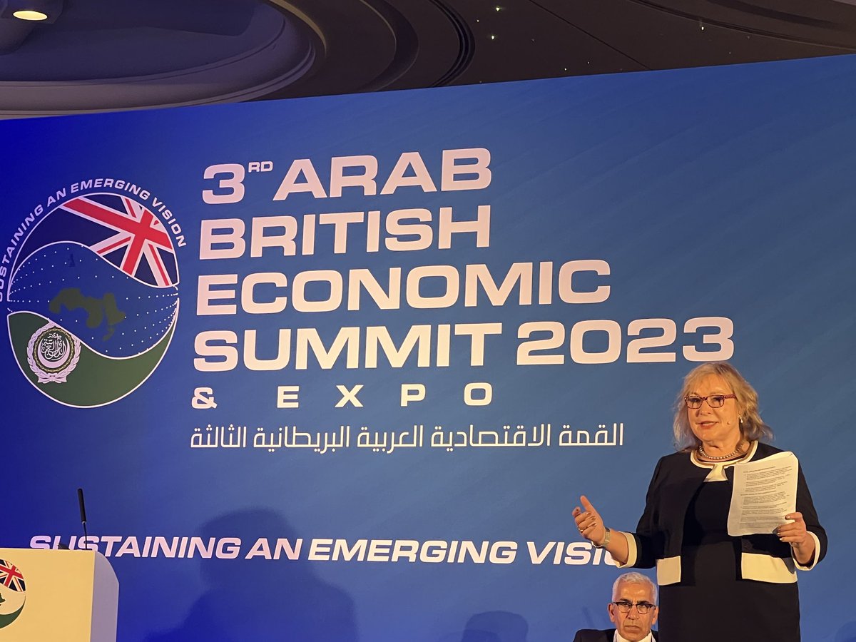 “It’s in all our interests to build a sustainable, resilient, accessible tourism industry.” Our CEO ⁦⁦<a href="/patriciayatesVB/">patricia yates</a>⁩ speaking ⁦<a href="/ABCCnews/">Arab-British Chamber of Commerce</a>⁩ #ABES2023