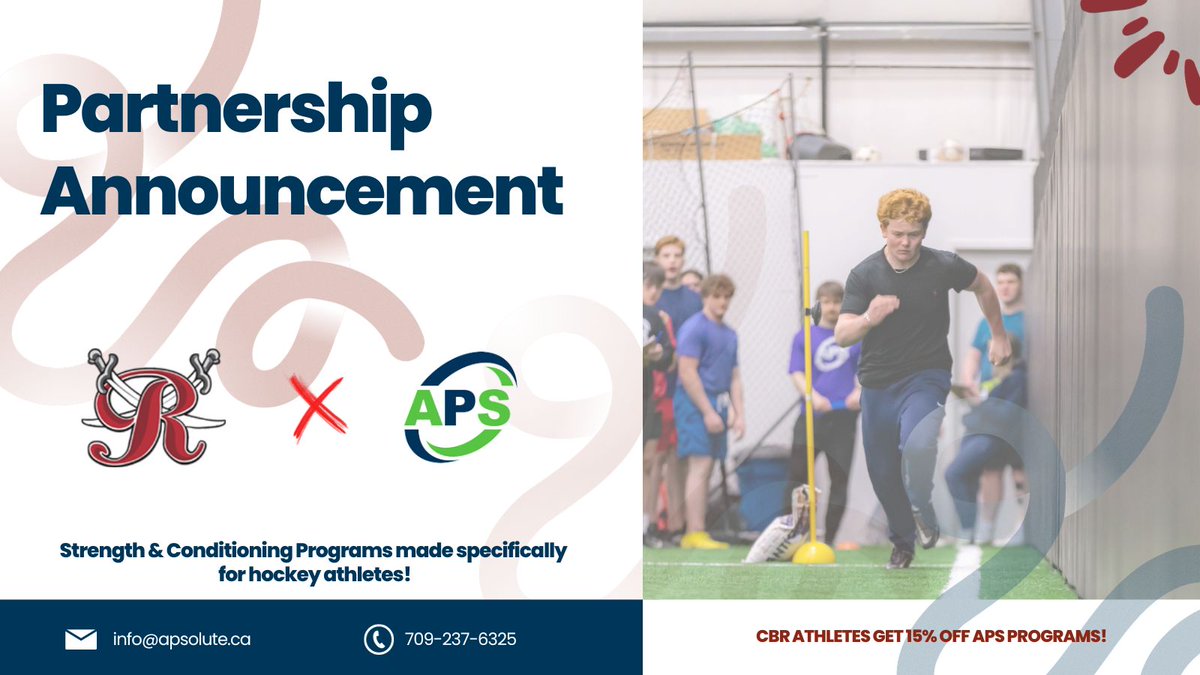 WE are super excited to announce that APS has partnered with CBR Minor Hockey for the 2023-2024 hockey season!
To register or for more information about our ongoing U12 or U15 program please visit apsolute.ca/?ff_landing=51
Use coupon code: CBR15