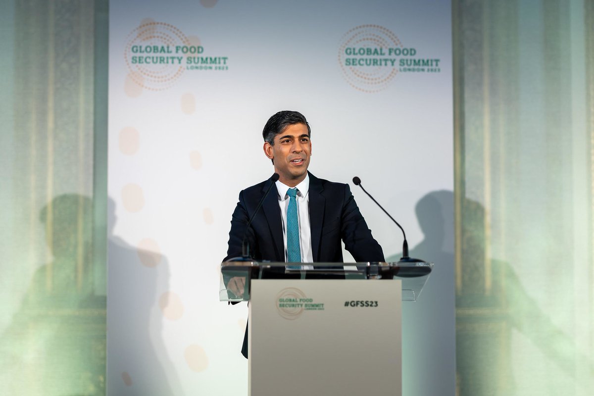 CGIAR (@cgiar) on Twitter photo Today, <a href="/RishiSunak/">Rishi Sunak</a> announced the launch of the UK’s first CGIAR center, at the Global Food Security Summit #GFSS23. The event brought together governments, scientists, NGOs and the private sector for action on global food security. #UKCGIAR
Read more⤵ on.cgiar.org/47wKYYO Today, <a href="/RishiSunak/">Rishi Sunak</a> announced the launch of the UK’s first CGIAR center, at the Global Food Security Summit #GFSS23. The event brought together governments, scientists, NGOs and the private sector for action on global food security. #UKCGIAR
Read more⤵ on.cgiar.org/47wKYYO