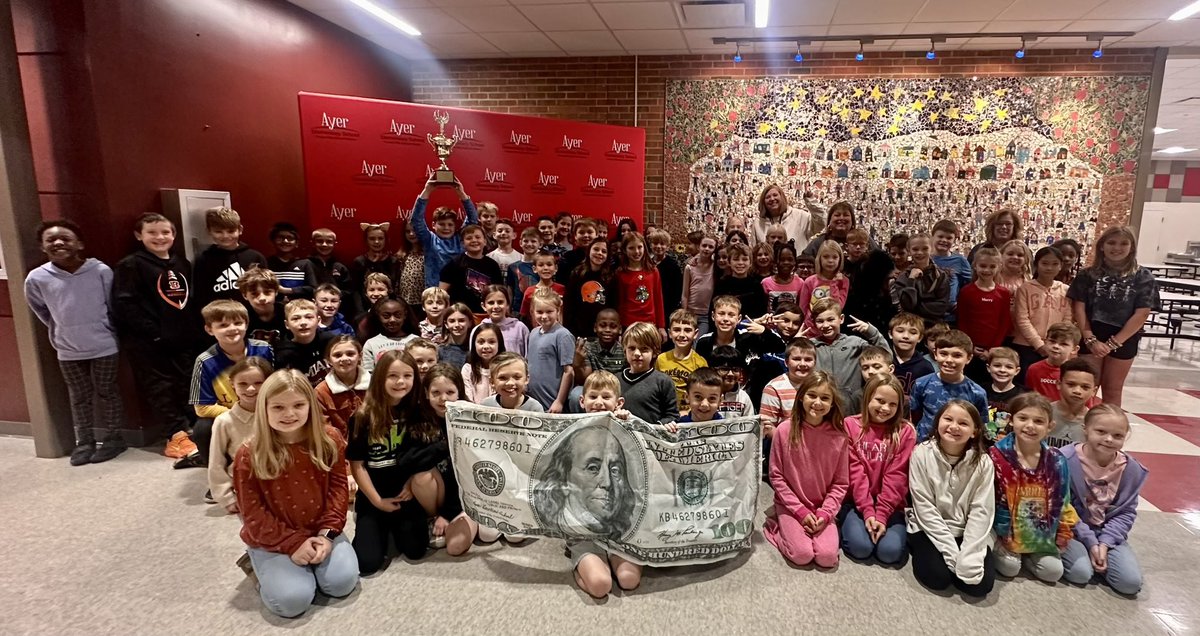 We are so proud of our 3rd graders for winning the @9UnitedLeaders Coin Wars @ayerelementary last week! These guys showed up big time to help others!!!❤️❤️❤️@FHSchools @MarieMarvelous @ayercounselor @tannertime3 @JoanneMohan2