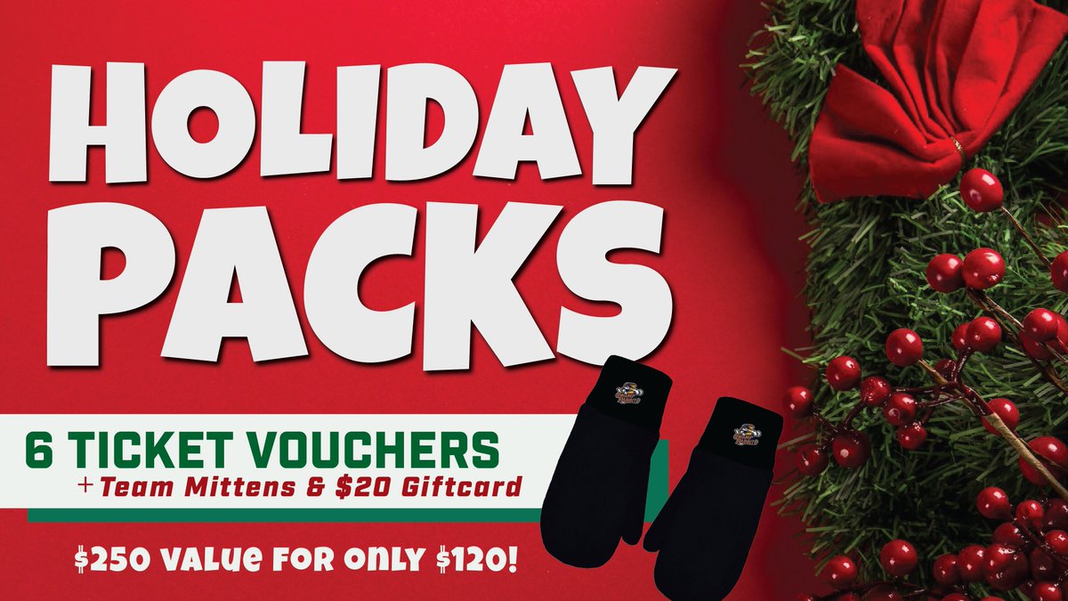 It's officially the season of giving, and what better present than the gift of hockey? 🎁 

Holiday Packs are now on sale!  Visit the link below for more 📷 📷swamprabbits.com/HOLIDAY