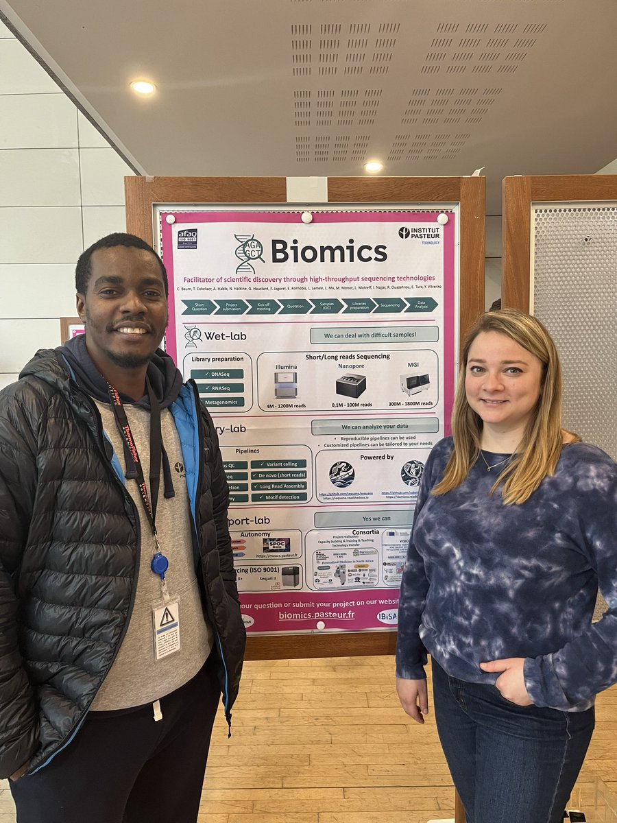 Today Biomics was present at the DT Open Day. What a great opportunity for research units and core facilities to get together ! @institutpasteur @TechnoPasteur