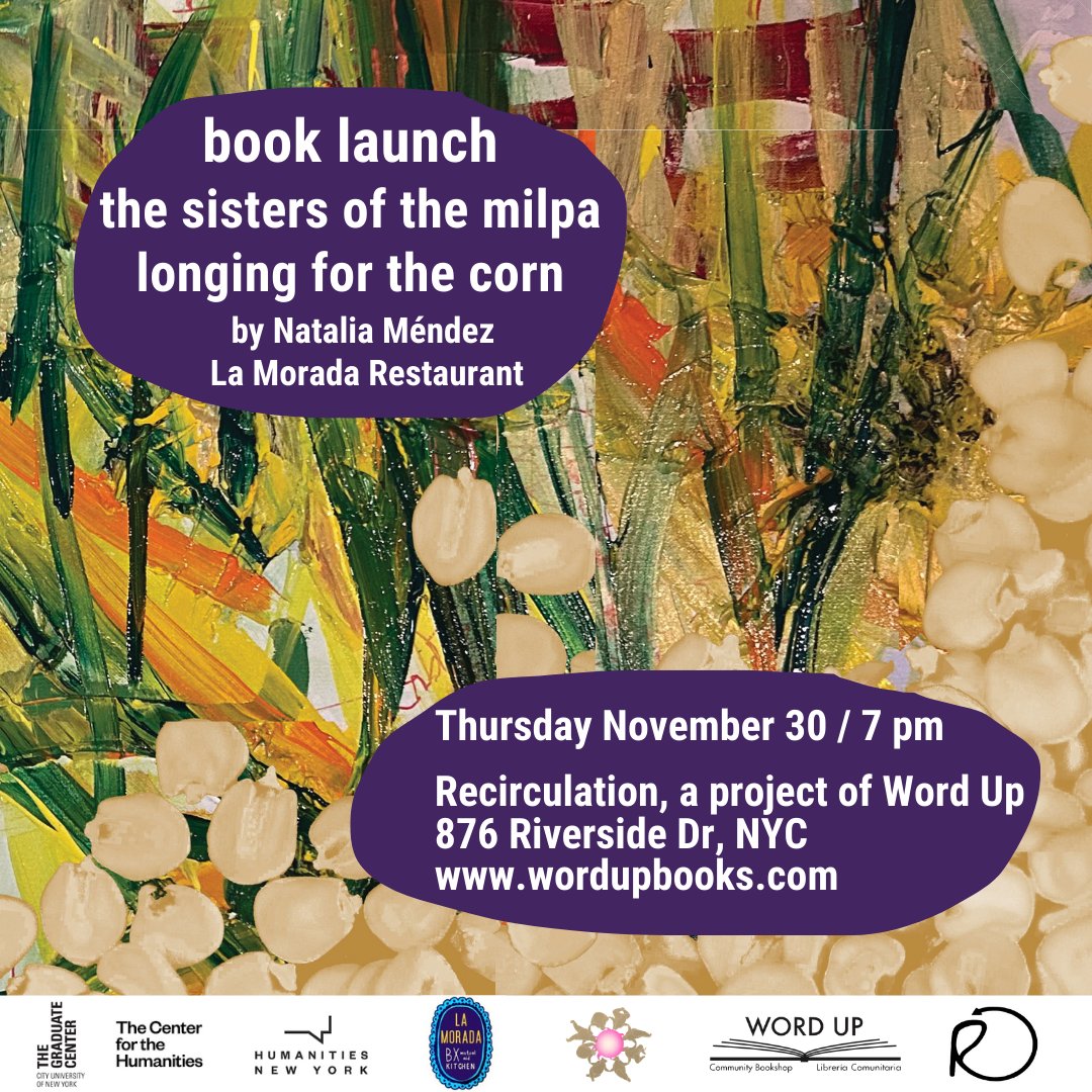 Here, besides delicious recipes that center the corn, chef Natalia shares memories of her childhood, growing up among the milpa crops, and of the lessons she learned from her mother, grandmothers and her aunts.
Join us!
centerforthehumanities.org/programming/ce…
