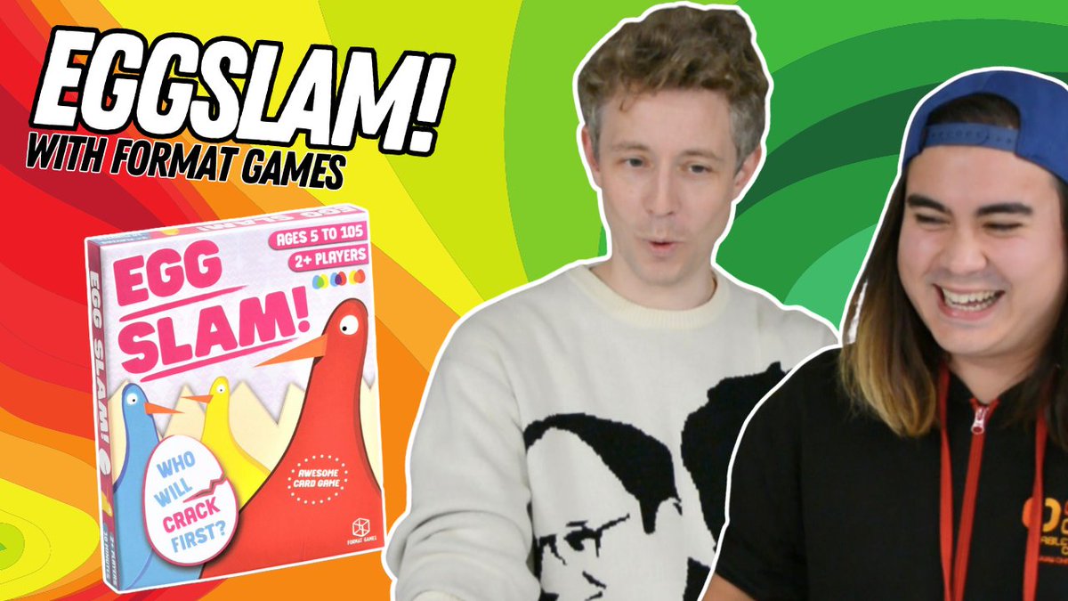 Join @MattEdmondson & Jonnii as they play a little bit of the colour-mixing, fast-thinking and reaction-testing card game, Egg Slam!🍳 youtu.be/dvxymUrybNM #formatgames #chaoscards #uk #eggslam #partygames #boardgames