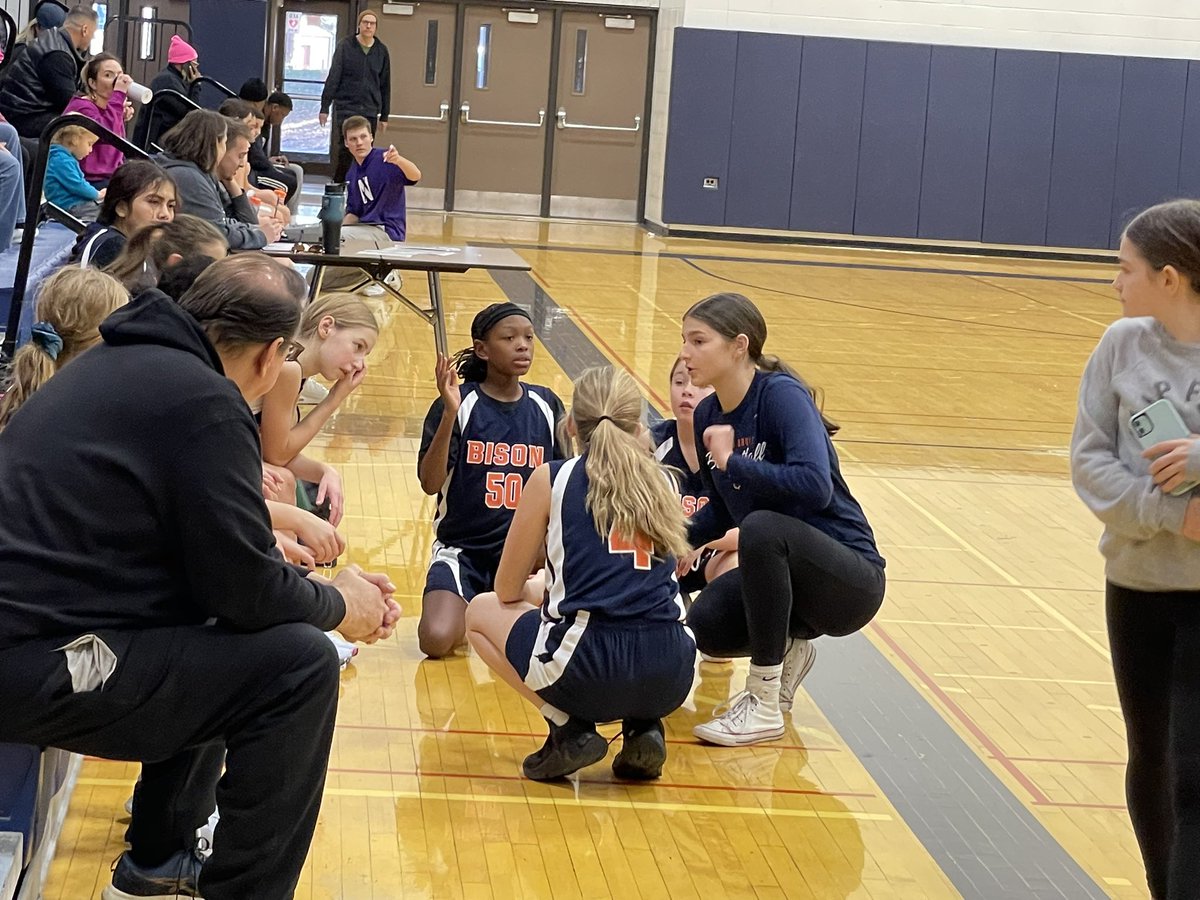 Class of ‘23, Olivia Genthner, giving back to the sport she loves in more ways than 1. Olivia is currently playing at Oakton CC, &amp; coaching our 6th grade feeder team. If that was not enough she is training to be a referee. A great role model for our younger athletes! <a href="/BGBisonAD/">Buffalo Grove Athletics</a>