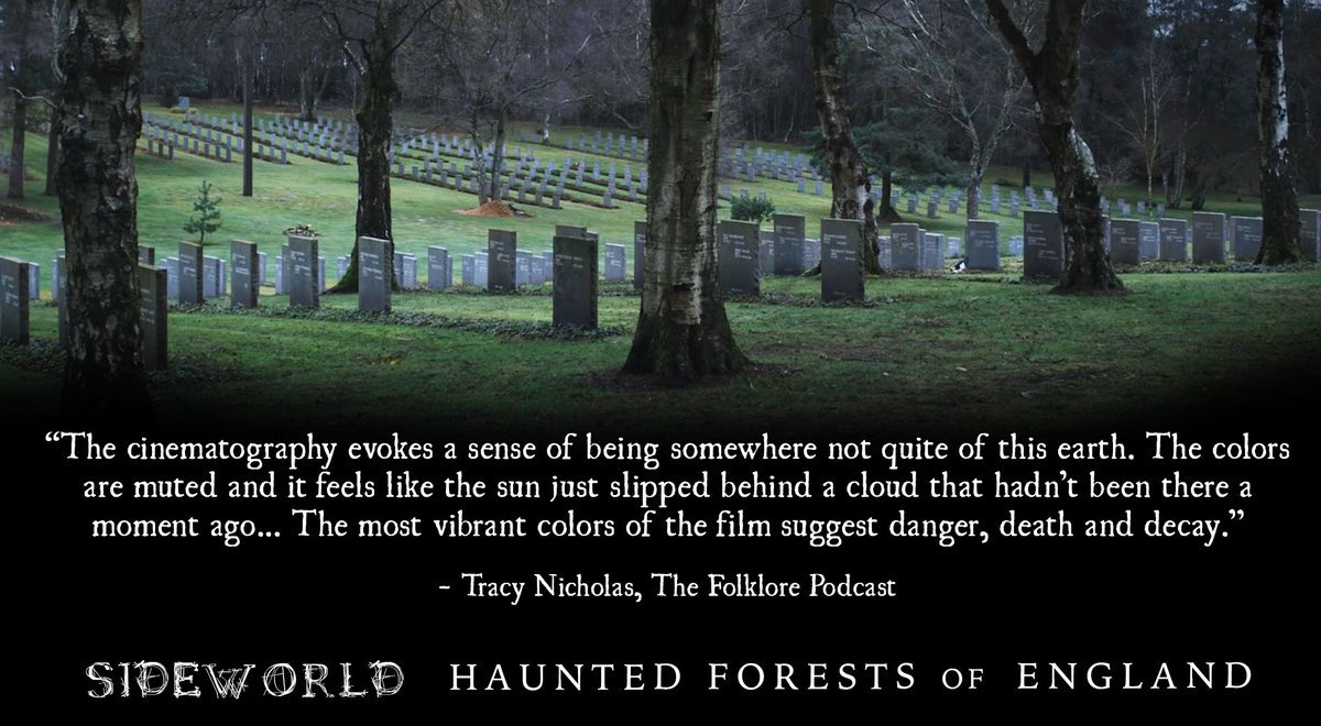 A wonderful quote from the <a href="/folklorepod/">The Folklore Podcast</a> online review of 'Sideworld: Haunted Forests of England'. 

Read the full article here: thefolklorepodcast.com/haunted-forest… #folklore #horror #documentary