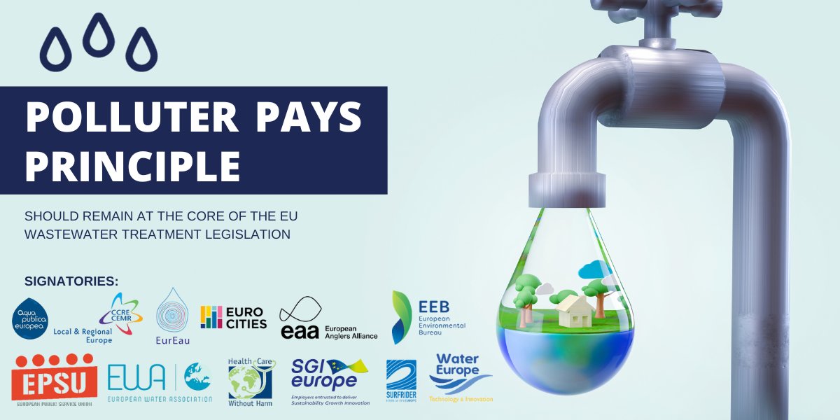 🤝 The polluter-pays principle must stay at the heart of the EU's #wastewater #treatment legislation. 

Stakeholders unite to support the proposed financing mechanism for fair distribution of costs in the Urban Wastewater Treatment Directive revision.

ccre.org/bibliotheques/…
