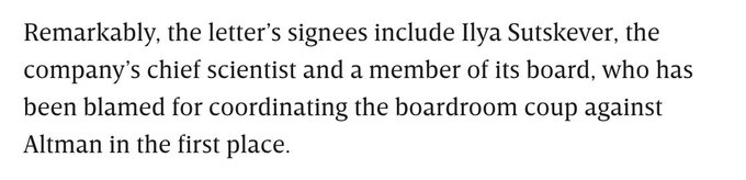 OpenAI Staff Threaten to Quit Unless Board Resigns https://t.co/jpj5nMfNGz https://t.co/lK9H5o8fZt