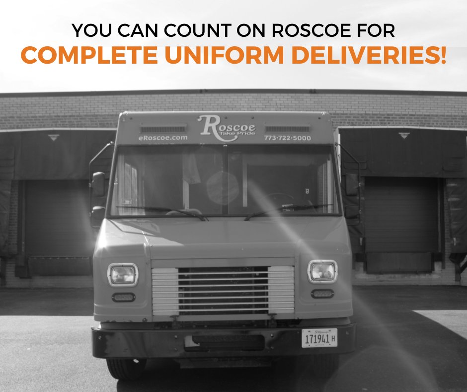 We take pride in always providing our customers with complete uniform deliveries - meaning they don’t have to worry about missing uniforms!

Discover why you can count on Roscoe for complete uniform deliveries! ow.ly/rLpQ50Q1frE