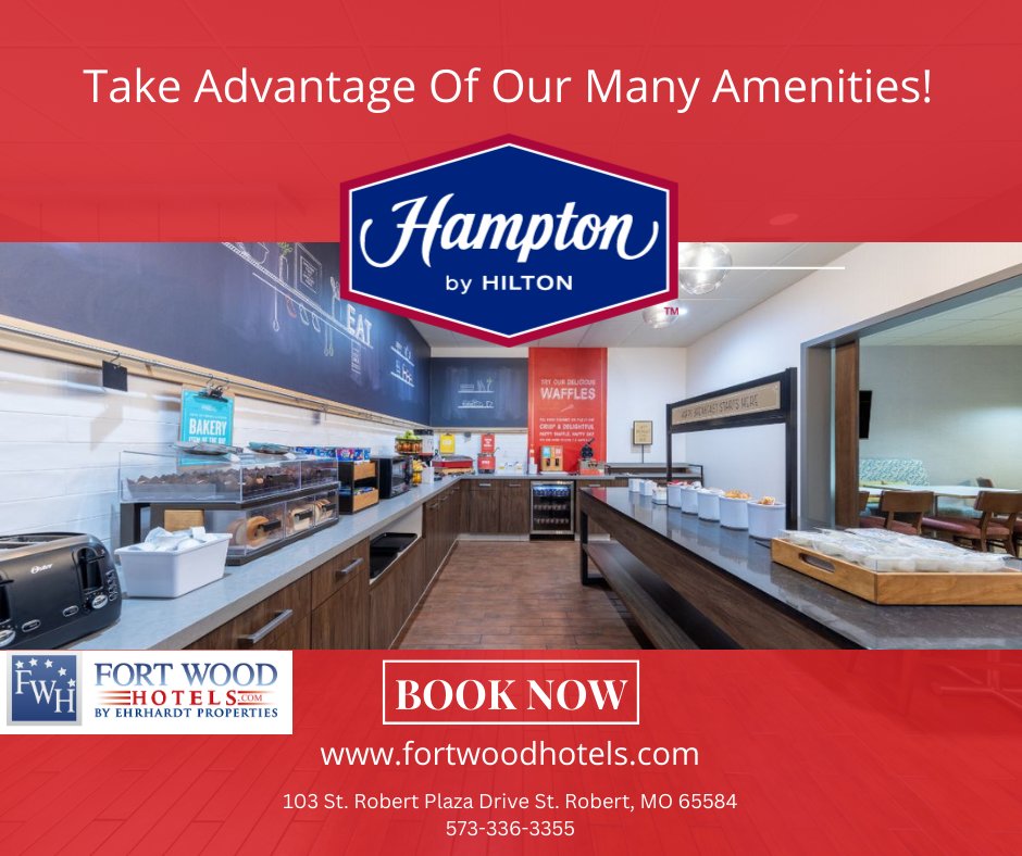 FortWoodHotels's tweet image. 🍳 Start your day right with a complimentary hot breakfast at our participating hotels. #BreakfastIncluded #FortWoodHotels

fortwoodhotels.com