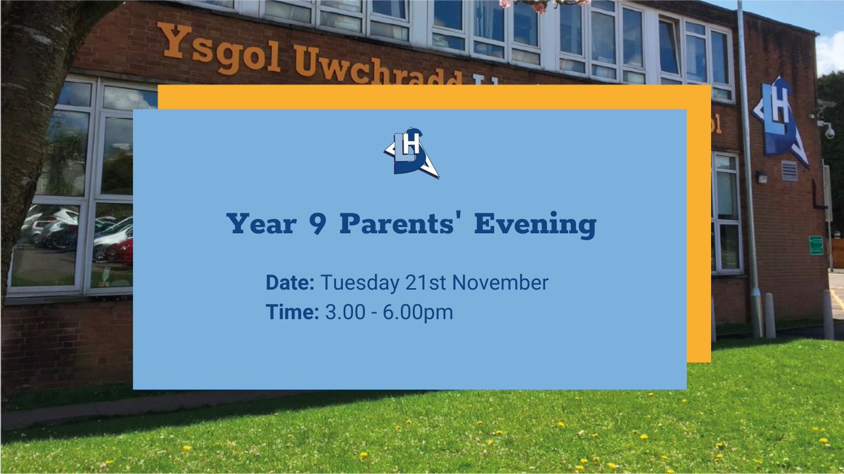 LHScardiff's tweet photo. Don't forget: Year 9 Parents' Evening is tomorrow! ⬇️ https://t.co/rXGm5Kdbk8