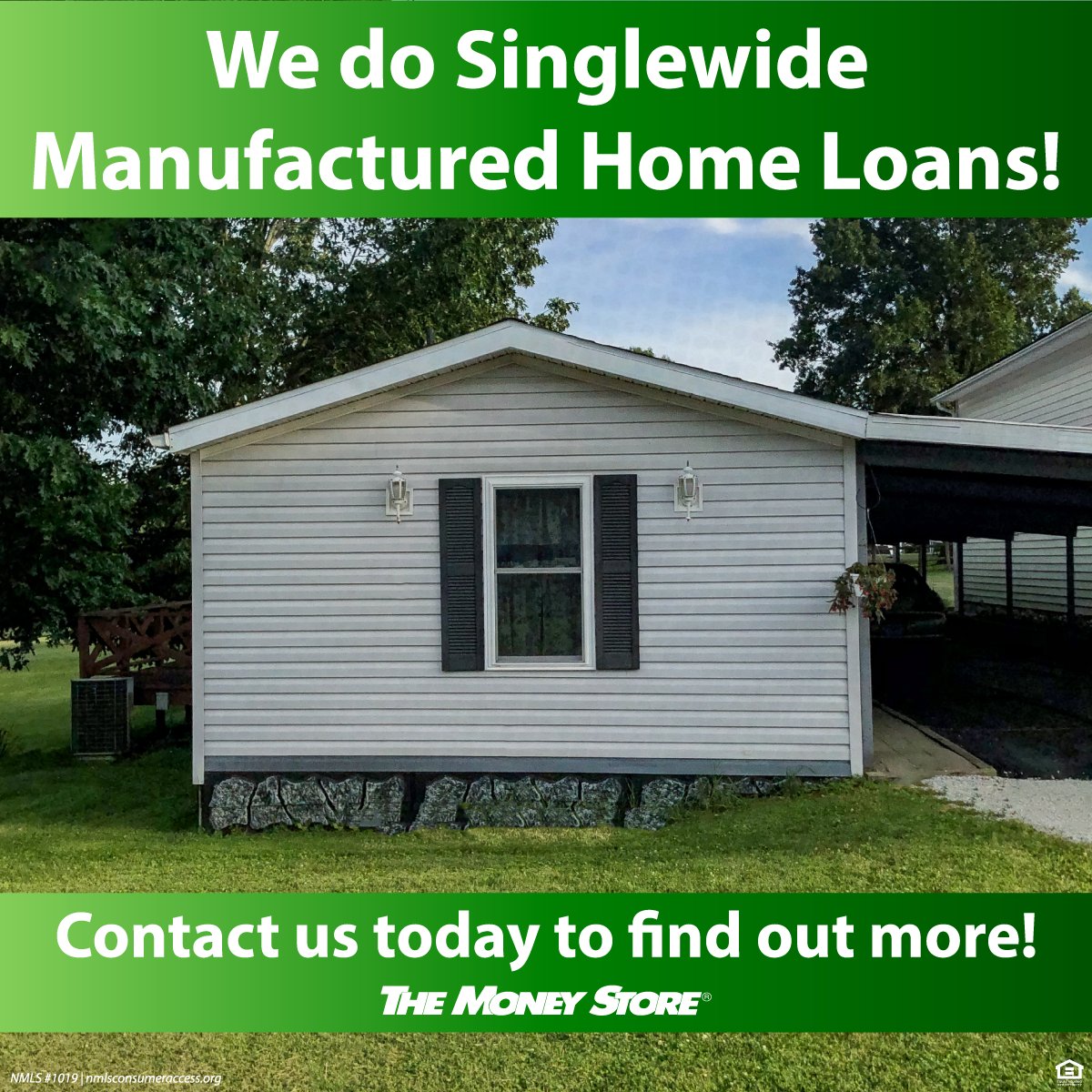 Great news, we now do Singlewide Manufactured Home Loans! Should you need assistance with your financing needs or to learn more about Singlewide Manufactured Homes, please do not hesitate to reach out. #TheMoneyStore #HomeFinancing mymortgage.themoneystore.com/dr/c/81tgu