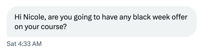 NicoleCrowell00's tweet image. First time running any sale on my Master Course since inception...For those of you who have been waiting...Here it is! 👇

Unlock Your Creative Potential This Thanksgiving! 🦃✨THANKSGIVING / BLACK FRIDAY SPECIAL! ✨

Invest in your creativity at the lowest price of the year.…