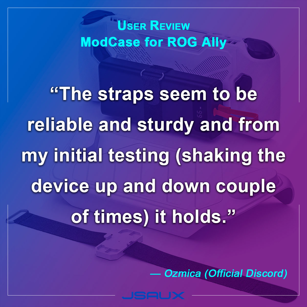 jsauxofficial's tweet image. We are truly thankful for all the hardcore testing you do on our products 🤭
#UserReview #ModCase #ROGAlly