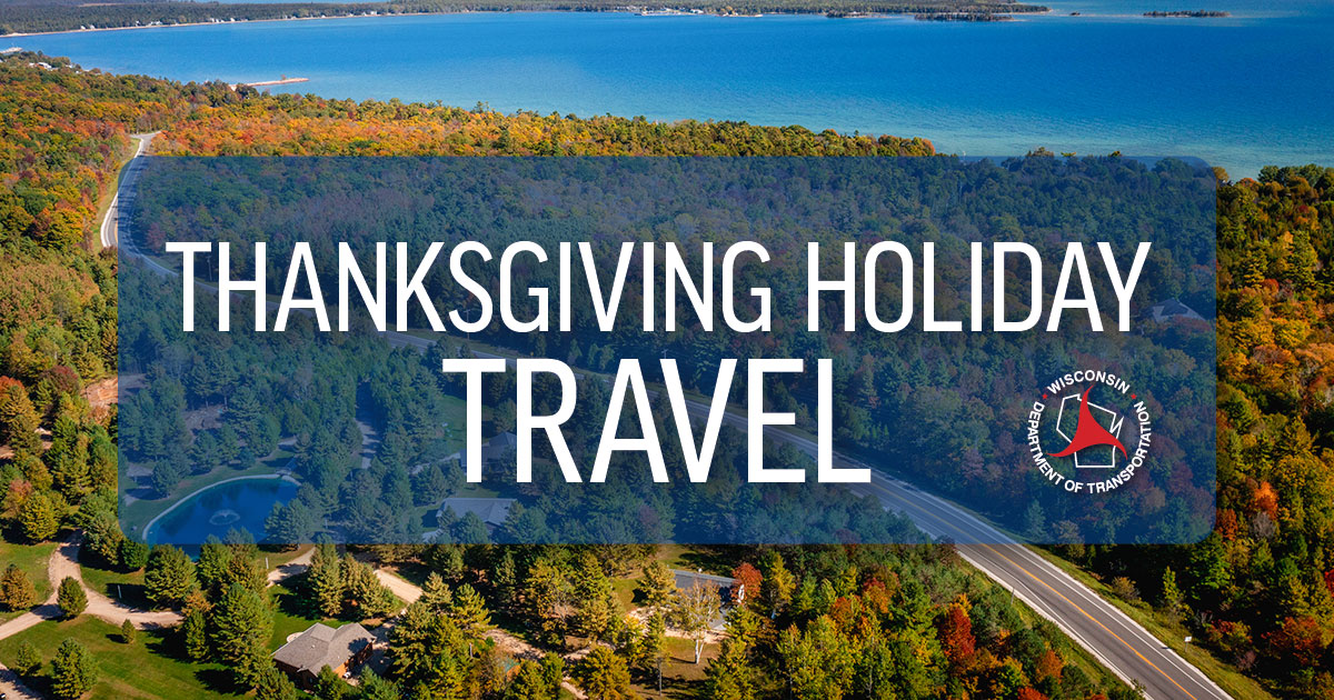 #Thanksgiving holiday travelers: expect company on the roads this week. Anticipated peak travel times are: ➡️Wednesday, Nov. 22: 2-6 p.m. ➡️Thursday, Nov. 23: 11 a.m. to 3 p.m. ➡️Friday, Nov. 24: 12-4 p.m. ➡️Saturday and Sunday, Nov. 25-26: 3-5 p.m. wisconsindot.gov/Pages/about-wi…