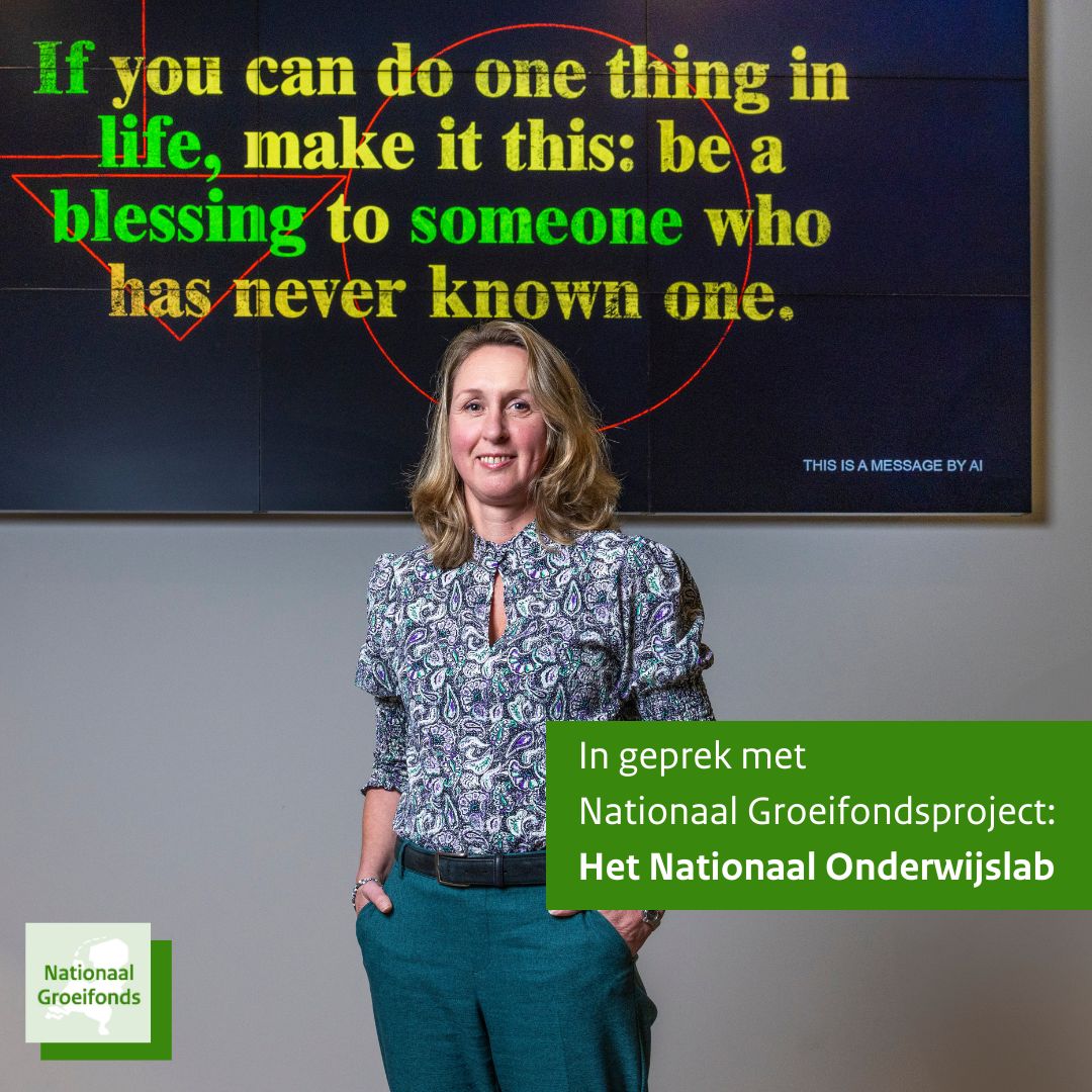 "Nieuwe technologie helpt kinderen op een andere manier te leren."

Wij spraken met Inge Molenaar, algemeen en wetenschappelijk directeur van het Nationaal Groeifondsproject Nationaal Onderwijslab (NOLAI)

Lees nu het interview: nationaalgroeifonds.nl/projecten-in-p…
​
#NationaalGroeifonds