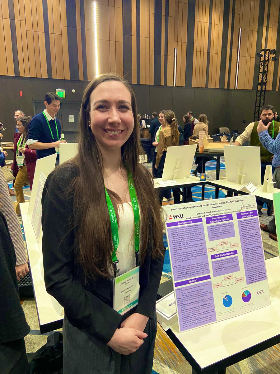 Amy Brausch, PhD (@amybrausch) on Twitter photo Congratulations to Chelsea Howd, a first year masters student in my lab, for winning the student poster award from the <a href="/ABCT_SSI_SIG/">ABCT Suicide and Self-Injury SIG</a>! Not only did she present her poster, but also gave a talk about the work she did while in the <a href="/ATRP_LSU/">ATRP LSU</a> lab. <a href="/PsySciencesWKU/">Psychological Sciences WKU</a> Congratulations to Chelsea Howd, a first year masters student in my lab, for winning the student poster award from the <a href="/ABCT_SSI_SIG/">ABCT Suicide and Self-Injury SIG</a>! Not only did she present her poster, but also gave a talk about the work she did while in the <a href="/ATRP_LSU/">ATRP LSU</a> lab. <a href="/PsySciencesWKU/">Psychological Sciences WKU</a>