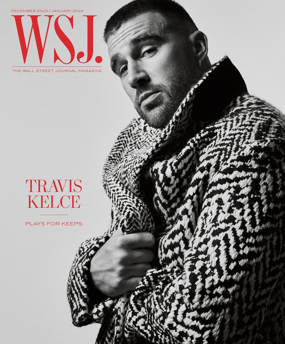 travis kelce on the cover of WSJ. Magazine :-) #shmackin wsj.com/style/travis-k…