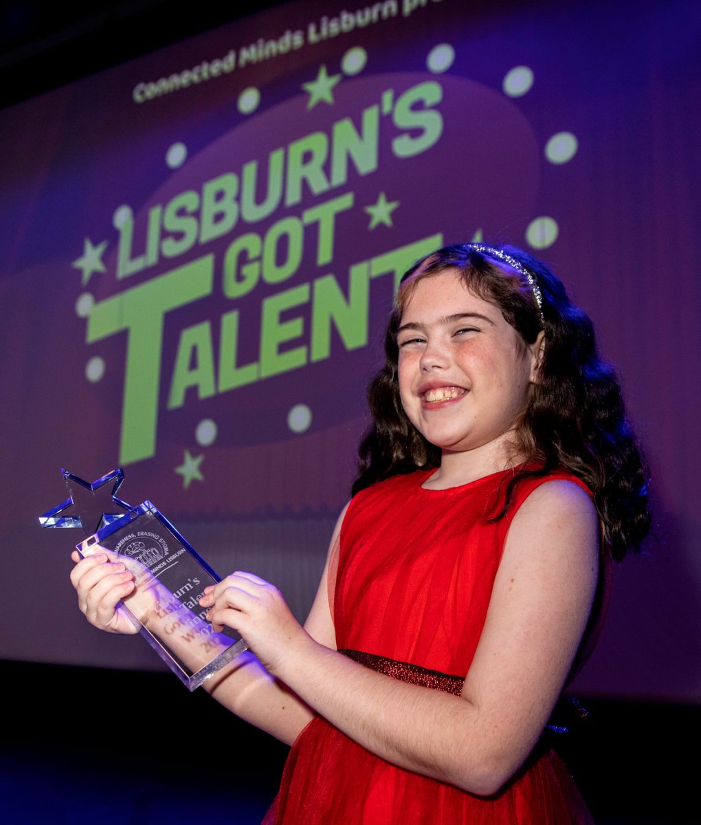 Lisburns Got Talent 2023 winner Isla McManus. What a worthy winner too! Every year this show just gets bigger and better. The youngest winner to date, Isla did not disappoint. You have a fabulous future ahead of you Isla, congratulations 🏆🥇#LGT23 #mentalhealthmatters
